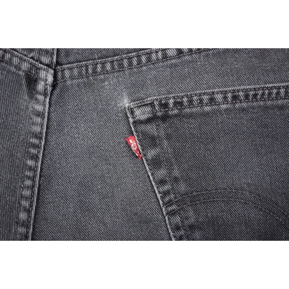 Vintage Levis 550 Men's Relaxed Fit‎ Taper Leg Black Denim Jeans Size 38x34